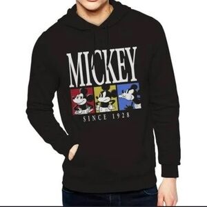 Disney Unisex Black Graphic Hoodie Sweatshirt, 3 Mickeys, Sizes 2X